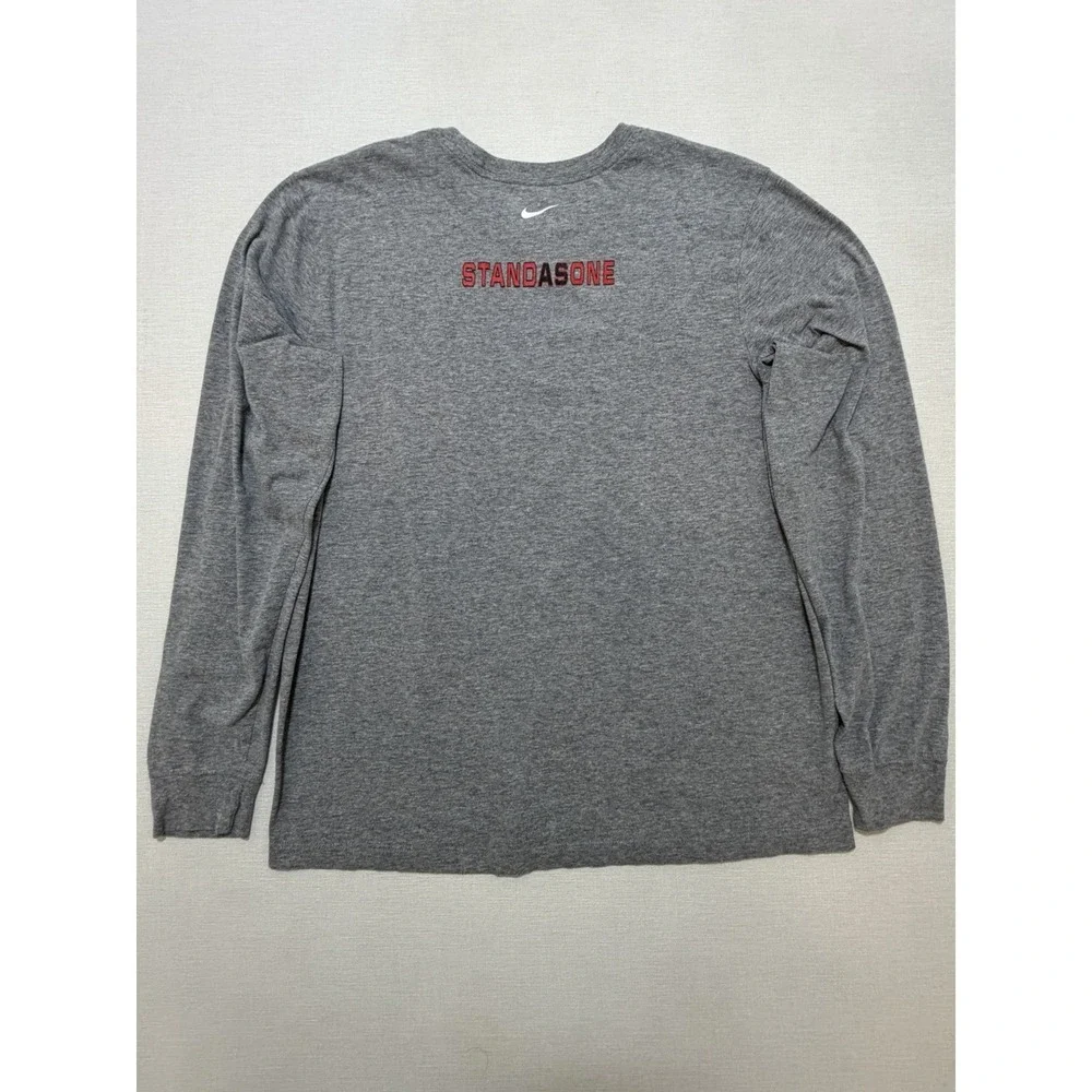 Tampa Spartans Soccer Nike Tee Long Sleeve Shirt Men's Size Large Gray